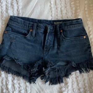 BLANK NYC Black Shorts with Fringe. Size 25